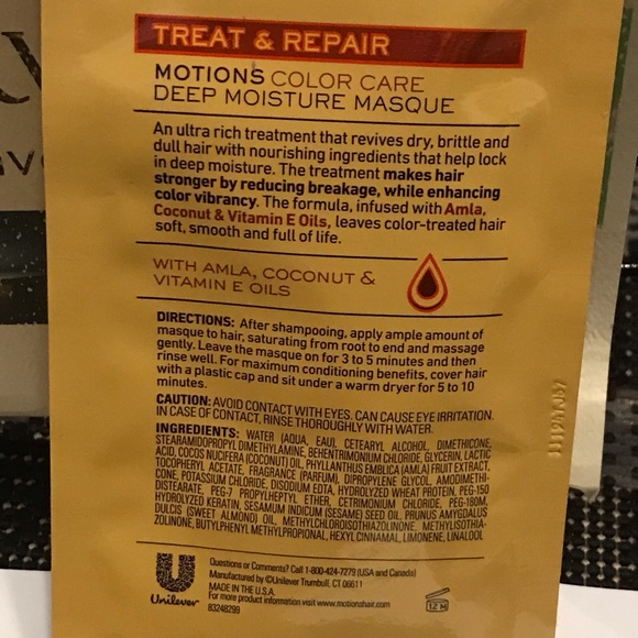 Lot of 6 Motions Treat & Repair Color Care Masque - Picture 3 of 9